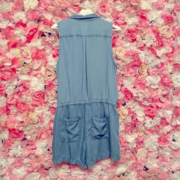 Jordache Denim Look Romper Sz M - Picture 5 of 7